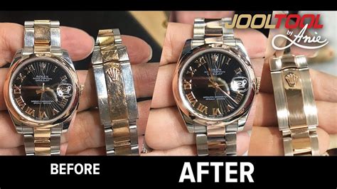 how to polish gold rolex|polishing a rolex worth it.